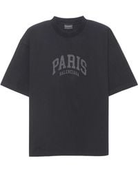 Balenciaga - Cities Paris T-Shirt Medium Fit 'Nero' - Lyst