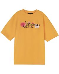 Drew House - Ssense Exclusive Floral T-Shirt 'Golden' - Lyst