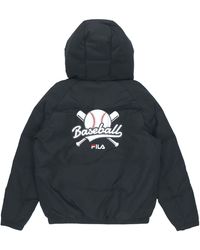 Fila - Logo Print Down Jacket - Lyst