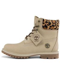 Timberland - (Wmns) 6 Inch Safari Cheetah Waterproof Boot 'Ivory Nubuck' - Lyst