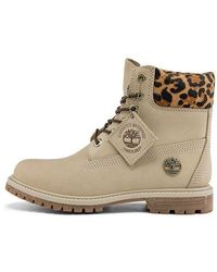 Timberland - (Wmns) 6 Inch Safari Cheetah Waterproof Boot 'Ivory Nubuck' - Lyst