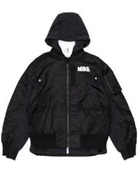 Nike - X Sacai Double Layer Contrasting Hooded Jacket Asia Sizing - Lyst
