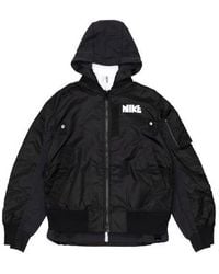 Nike - X Sacai Double Layer Contrasting Hooded Jacket Asia Sizing - Lyst
