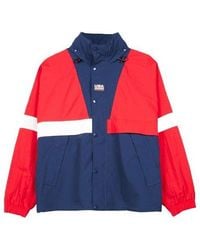 Nike - Lab Swoosh Stripe Splicing Storage Simple Colorblock Hooded Jacket 'University Midnight' - Lyst