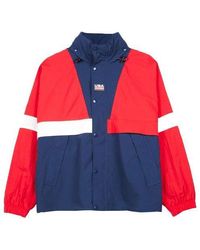 Nike - Lab Swoosh Stripe Splicing Storage Simple Colorblock Hooded Jacket 'University Midnight' - Lyst