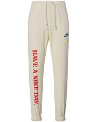 Nike - Alphabet Printing Daisy Sports Pants/Trousers/Joggers Creamy - Lyst
