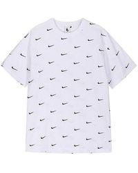 Nike - Nrg Swoosh Logo Tee Full Print Logo Embroidered Short Sleeve T-Shirt - Lyst