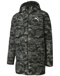 PUMA - Camo Down Jacket - Lyst