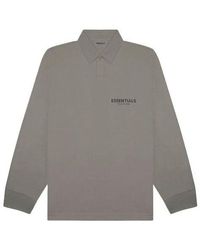Fear Of God - Fw20 Long Sleeve Polo Shirt 'Cement' - Lyst