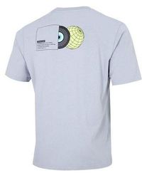 adidas - Neo Alphabet Pattern Printing Athleisure Casual Sports Round Neck Short Sleeve Light Silver T-shirt - Lyst