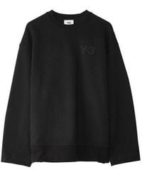 adidas - Y-3 Alphabet Logo Loose Round Neck - Lyst