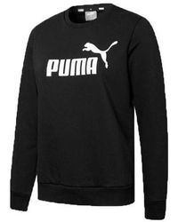 PUMA - (Wmns) Essential Logo Fleece Crew Neck Sweater - Lyst