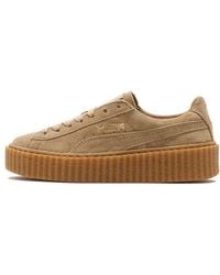 PUMA - (Wmns) Fenty X Suede Creeper 'Oatmeal' - Lyst