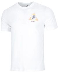 Nike - Logo Pattern Printing Casual Short Sleeve T-Shirt - Lyst