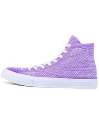 Converse - Nike X Chuck Taylor All Star Flyknit High 'Hyper Grape' - Lyst