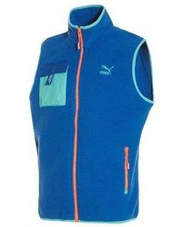 PUMA - Xtg Trail Fleece Full Zip Pocket Vest - Lyst