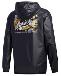 adidas - Neo Brnd Prd Wb Three-Stripe Print Sports Hooded Jacket For - Lyst