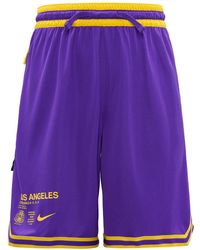 Nike - Nba Los Angeles Lakers Basketball Shorts - Lyst