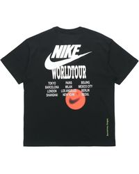 Nike - Sportswear Around The World Subject Embroidered Logo Ribbed Round Neck Short Sleeve - Lyst