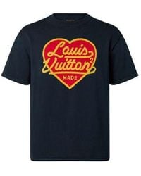 Louis Vuitton - X Nigo2 Lv2 Ss22 Crossover Large Love Logo Alphabet Printing Short Sleeve Navy - Lyst