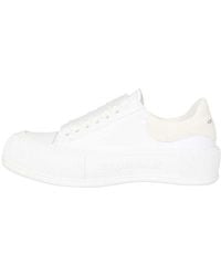 McQueen - (Wmns) Deck Skate Plimsoll Shoes - Lyst