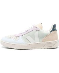Veja - V-10 Lace-Up Suede Sneakers 'Jade' - Lyst