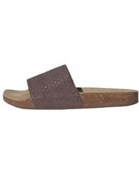 adidas - Originals Adilette Slides Gum' - Lyst