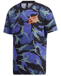 adidas - Ub Gfx T Aop Sports Camouflage Printing Short Sleeve - Lyst