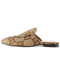 Gucci - Princetown Jumbo GG Canvas Slipper - Lyst