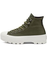 Converse - (Wmns) Winter Gore-Tex Lugged Chuck Taylor All Star Boot High Top Thick Sole Army - Lyst