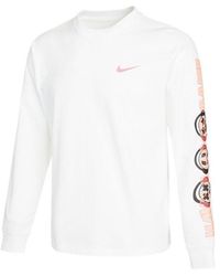 Nike - As Nsw Gc Ls Tee Alphabet Pattern Printing Athleisure Casual Sports Long Sleeves T-Shirt - Lyst