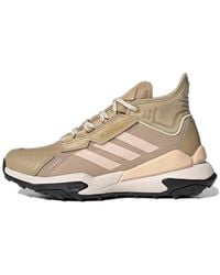adidas - Terrex Hyperblue Rain.rdy Mid Shoe - Womens Hiking, Beige Tone-halo Blush-core Black, 6 Uk - Lyst
