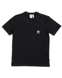 adidas - Originals Solid Color Pocket Logo Short Sleeve - Lyst