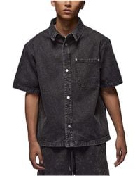Nike - Denim Shirt Asia Sizing 'Washed' - Lyst