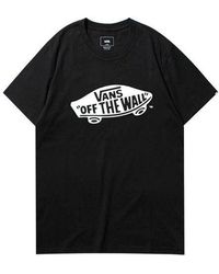 Vans - Off The Wall Classic Printing Short Sleeve Couple Style - Lyst