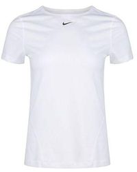 Nike - (Wmns) Pro Mesh Training Tops Training Gym Short Sleeve - Lyst