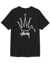Stussy - Old Crown Tee Classic Logo Short Sleeve - Lyst