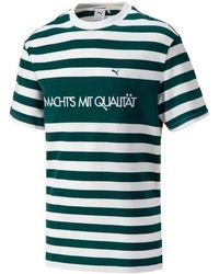 PUMA - Mmq Striped T-shirt - Lyst
