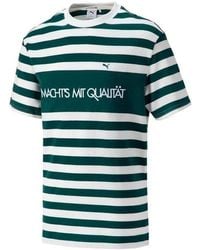PUMA - Mmq Striped T-shirt - Lyst