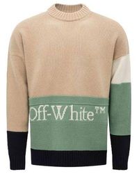 Off-White c/o Virgil Abloh - Ss21 Logo Round Neck Long Sleeves - Lyst