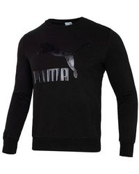 PUMA - Classics Logo Crew Neck Sweater - Lyst