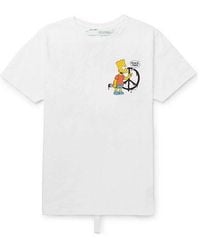 Off-White c/o Virgil Abloh - X The Simpsons/ The Simpsons Crossover Printing Short Sleeve Ordinary Version T-Shirt - Lyst