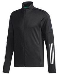 adidas - Tennis Sports Stripe Logo Printing Stand Collar Jacket - Lyst