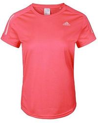 adidas - (Wmns) Own The Run Tee Casual Sports Round Neck Breathable Short Sleeve - Lyst