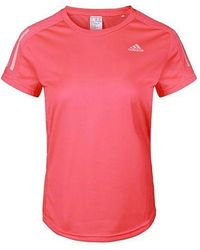 adidas - Own The Run Tee Casual Sports Round Neck Breathable Short Sleeve - Lyst