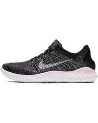 Nike - Free Rn Flyknit 2018 Running Shoe (black) - Clearance Sale - Lyst