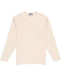 Fear Of God - Fw20 Thermal Long Sleeve Henley Tee 'Cream' - Lyst