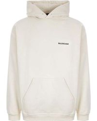 Balenciaga - Back Logo Hoodie Regular Fit 'Off' - Lyst