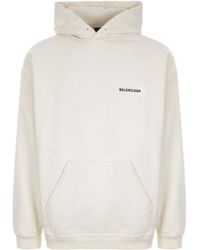 Balenciaga - Back Logo Hoodie Regular Fit 'Off' - Lyst