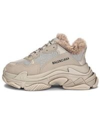 Balenciaga - (Wmns) Triple S 'Fake Fur - Lyst